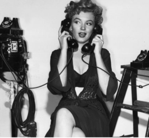 Marilyn Monroe. teléfono